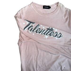Talentless long sleeve tee - 100% cotton, airbrush men's Large